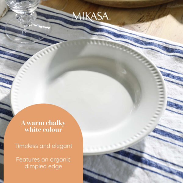 Mikasa Cranborne 4pc Stoneware Dinner Plate Set 27cm