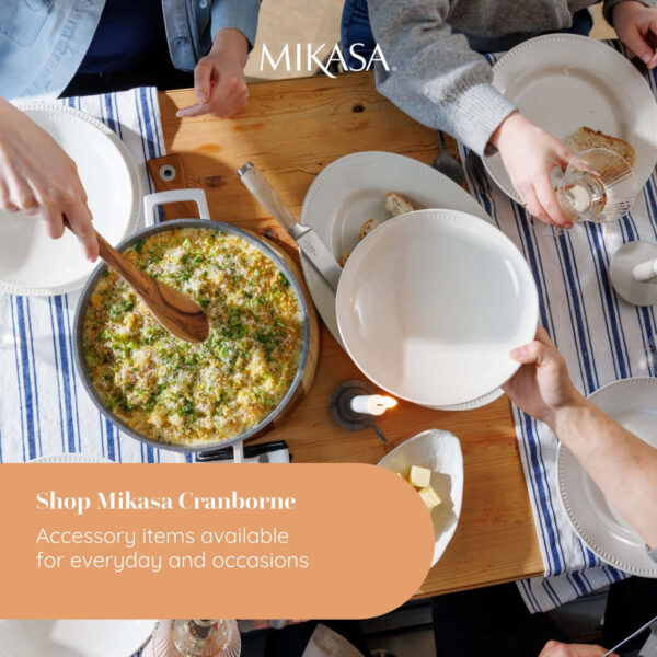 Mikasa Cranborne 4pc Stoneware Dinner Plate Set 27cm