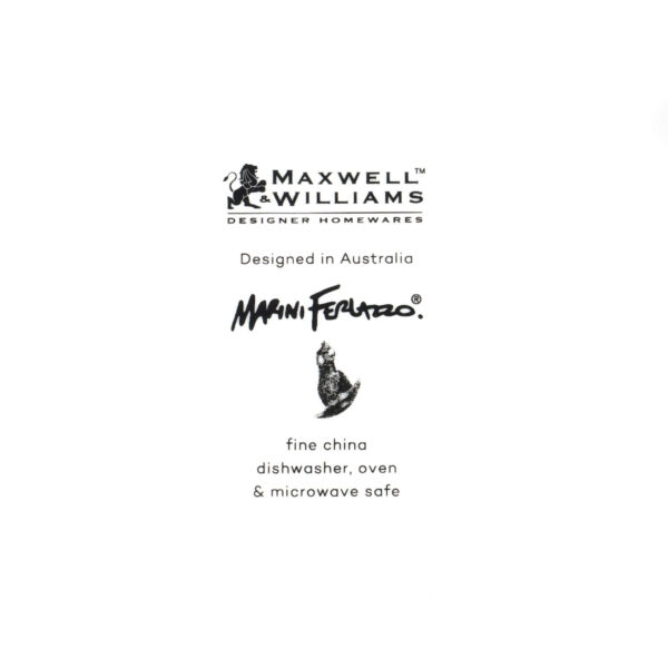 Taldrik portselan 20cm 'carnaby's cockatoo' Marini Ferlazzo Maxwell & Williams