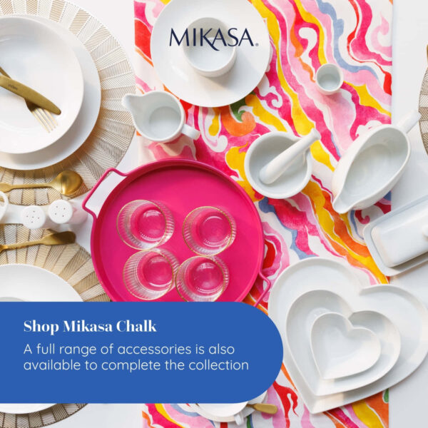 Mikasa Chalk 4pc Porcelain Side Plate Set 21cm