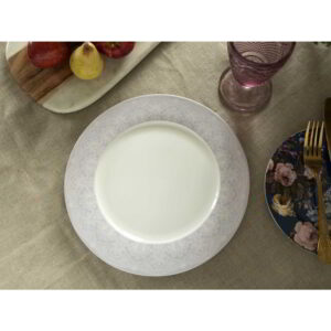 Katie Alice Wild Apricity Dinner Plate Grey Lace 27cm