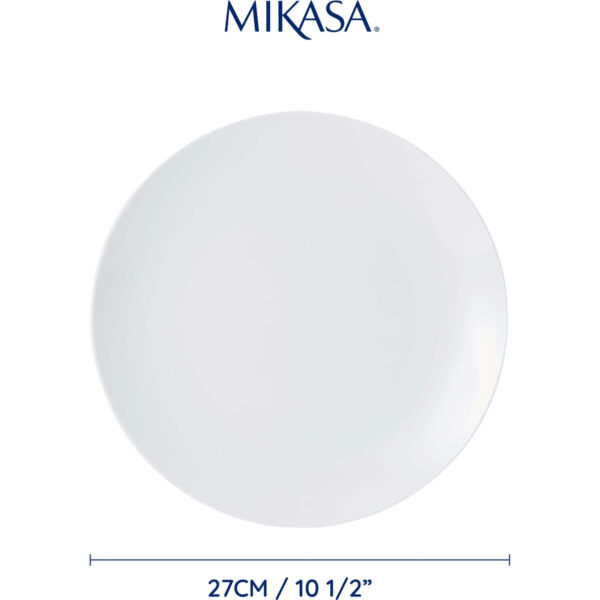 Mikasa Chalk 4pc Porcelain Dinner Plate Set 27cm
