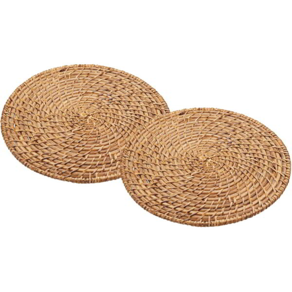 Artesà Bamboo Rattan Placemats Set of Two 28cm