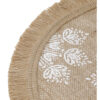 Taldriku alused linased 43cm 4tk 'white leaf'