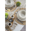 Taldriku alused linased 43cm 4tk 'white leaf'