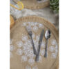 Taldriku alused linased 43cm 4tk 'white leaf'
