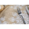 Taldriku alused linased 43cm 4tk 'white leaf'
