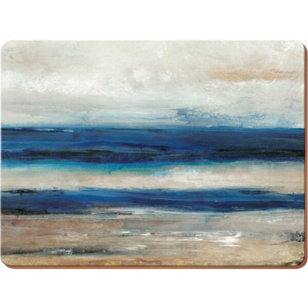 Creative Tops Blue Abstract Pack Of 6 Premium Placemats 30x23cm