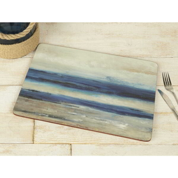 Creative Tops Blue Abstract Pack Of 6 Premium Placemats 30x23cm