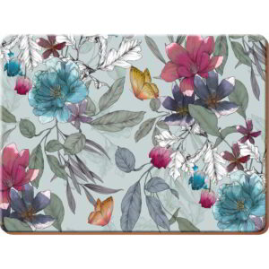 Creative Tops Butterfly Floral Pack Of 6 Premium Placemats 30x23cm