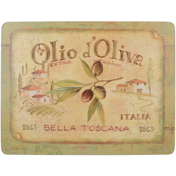 Creative Tops Olio d'Oliva Pack Of 6 Premium Placemats 30x23cm
