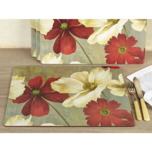 Creative Tops Flower Study Pack Of 4 Large Premium Placemats 40x29cm