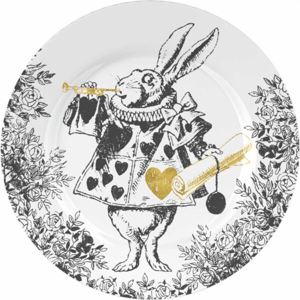 Taldrikud portselan 20.5cm 4tk 'Alice in Wonderland' V&A
