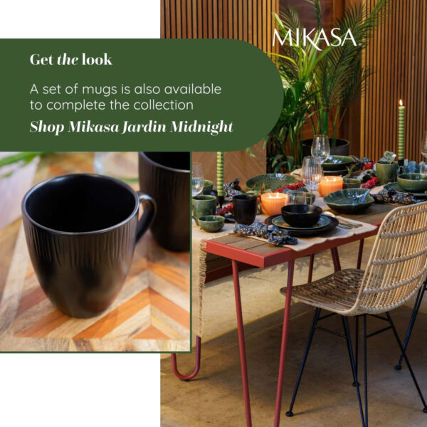 Taldrikute komplekt keraamika 12 osa 'jardin midnight' Mikasa
