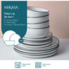 Taldrikute komplekt keraamika 12 osa 'limestone' Mikasa