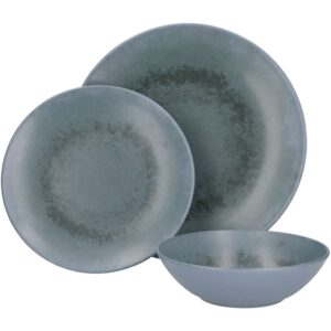 Mikasa Reactive Blue Twelve Piece Stoneware Dinnerware Set