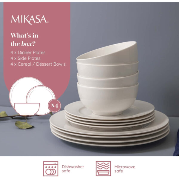 Mikasa Egret 12pc Fine China Dinner Set