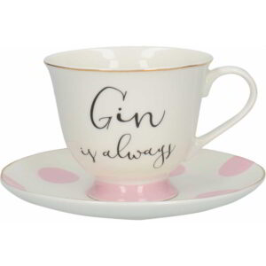 Ava & I Gin and Tonic Cup and Saucer 200ml Hatbox