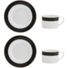 Tass portselan 200ml ja alustass 16m 2tk 'lux deco' Mikasa