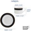 Tass portselan 200ml ja alustass 16m 2tk 'lux deco' Mikasa