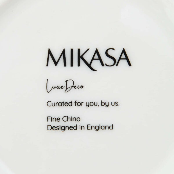 Mikasa Luxe Deco 2pc Fine China Tea Cup & Saucer Set - Band Pattern 200ml