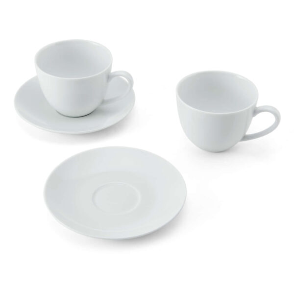 Mikasa Chalk 2pc Porcelain Cappuccino Cup & Saucer Set 310ml
