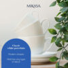 Mikasa Chalk 2pc Porcelain Cappuccino Cup & Saucer Set 310ml