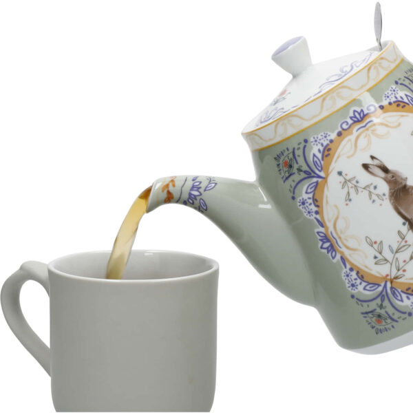 London Pottery Ceramic Bell Shaped Filter Teapot Hare 1 L