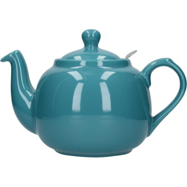 London Pottery Farmhouse Teapot Aqua Six Cup - 1.2 Litres