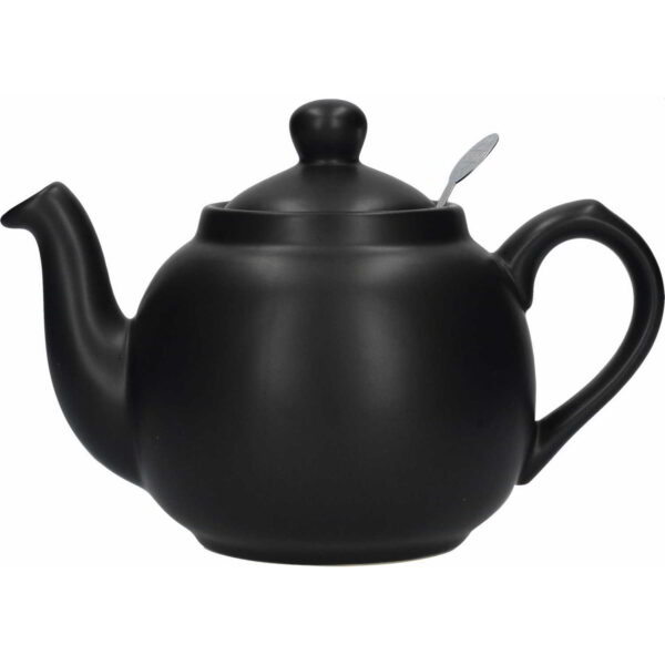 London Pottery Farmhouse Teapot Matt Black Two Cup - 500ml