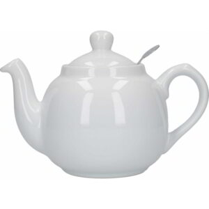 London Pottery Farmhouse Teapot White Two Cup - 500ml