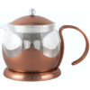 La Cafetière Izmir Copper Glass Infuser Teapot Two Cup