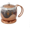 La Cafetière Izmir Copper Glass Infuser Teapot Two Cup