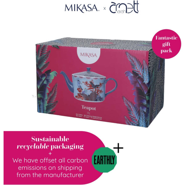 Mikasa x Sarah Arnett Porcelain 1.1 Litre Teapot