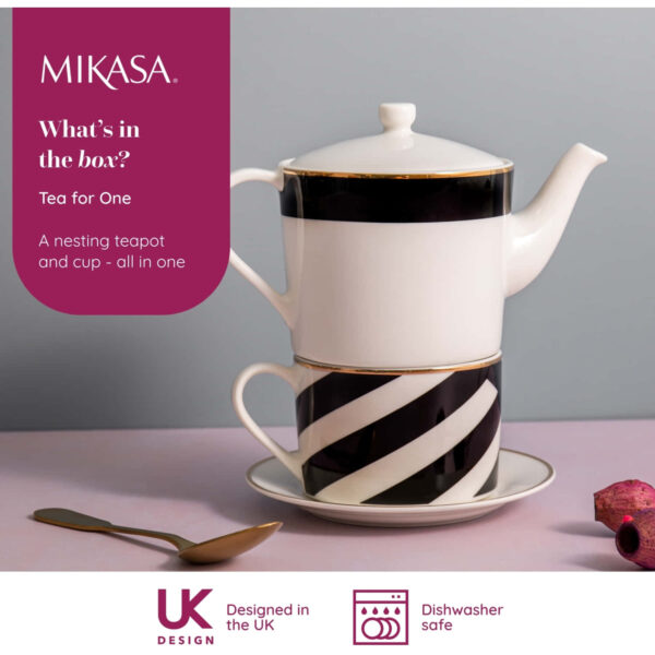 Mikasa Luxe Deco Fine China Tea for One 500ml