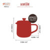 La Cafetière Kericho Glass Infuser Teapot Two Cup