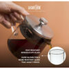 La Cafetière Kericho Glass Infuser Teapot Two Cup