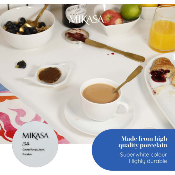 Teepaki alus portselan 12cm 'chalk' Mikasa