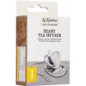 KitchenCraft Le'Xpress Stainless Steel Novelty Heart Shaped Tea Infuser