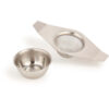 La Cafetière Stainless Steel Tea Strainer and Bowl Double Handle