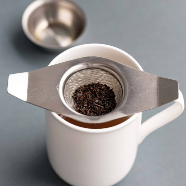La Cafetière Stainless Steel Tea Strainer and Bowl Double Handle