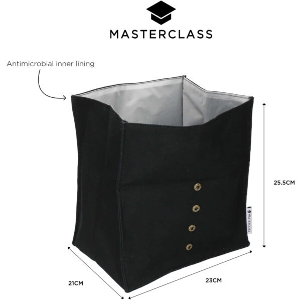 MasterClass Cotton Roll Top Bag with Antimicrobial Lining 26cm