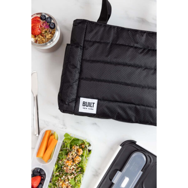 BUILT Puffer Black Lunch Tote 7.2 Litres