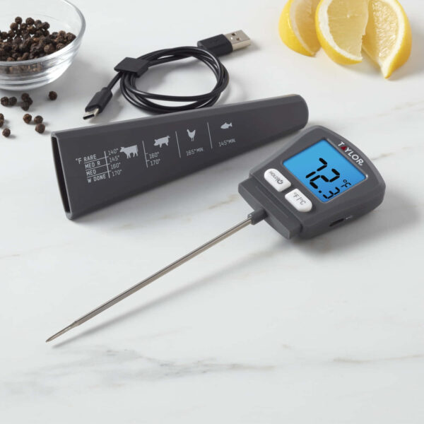 Termomeeter toidule digitaalne -40 kuni 250 kraadi USB laetav 'pro' Taylor