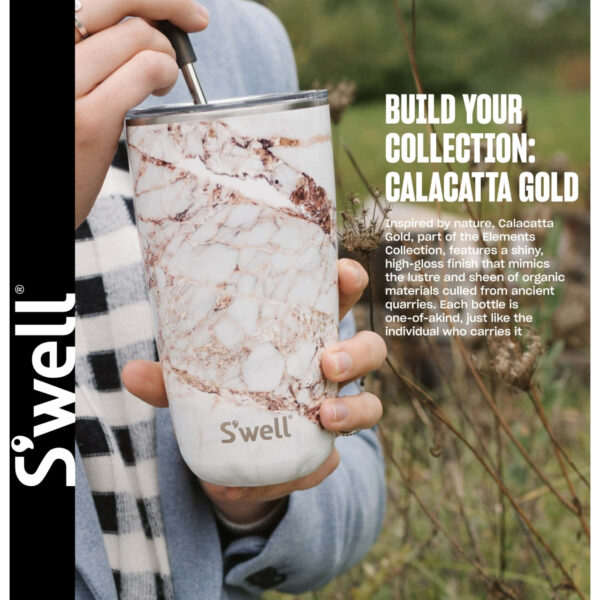 S'well Calacatta Gold - Eats 636ml