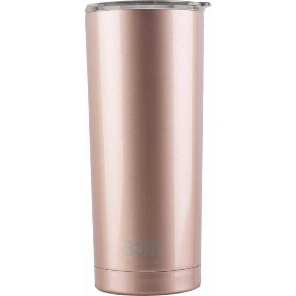 Built Perfect Seal 590ml Rose Gold Double Walled Stainless Steel Hydration Travel Mug