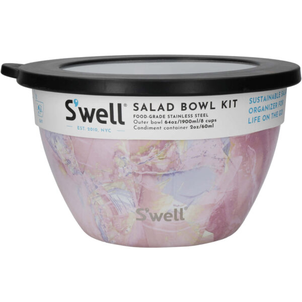 S'well Geode Rose - Salad Bowl Set 1900ml