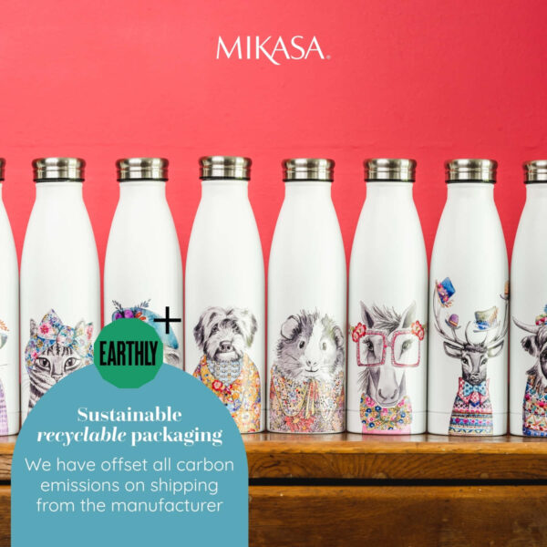 Mikasa x Tipperleyhill 500ml Water Bottle Guinea Pig