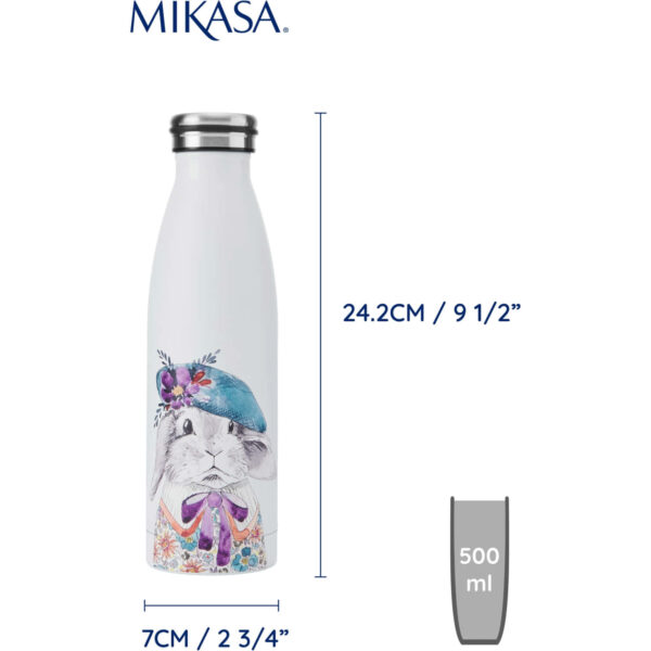 Mikasa x Tipperleyhill 500ml Water Bottle Rabbit