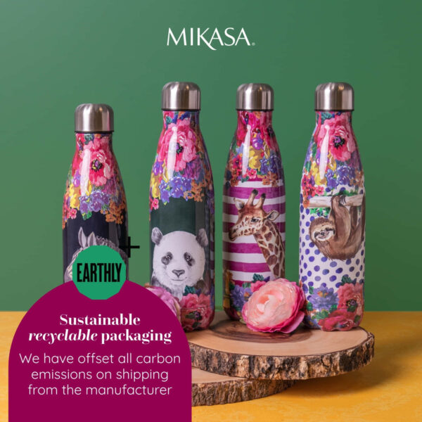 Mikasa Wild At Heart 500ml Water Bottle Panda